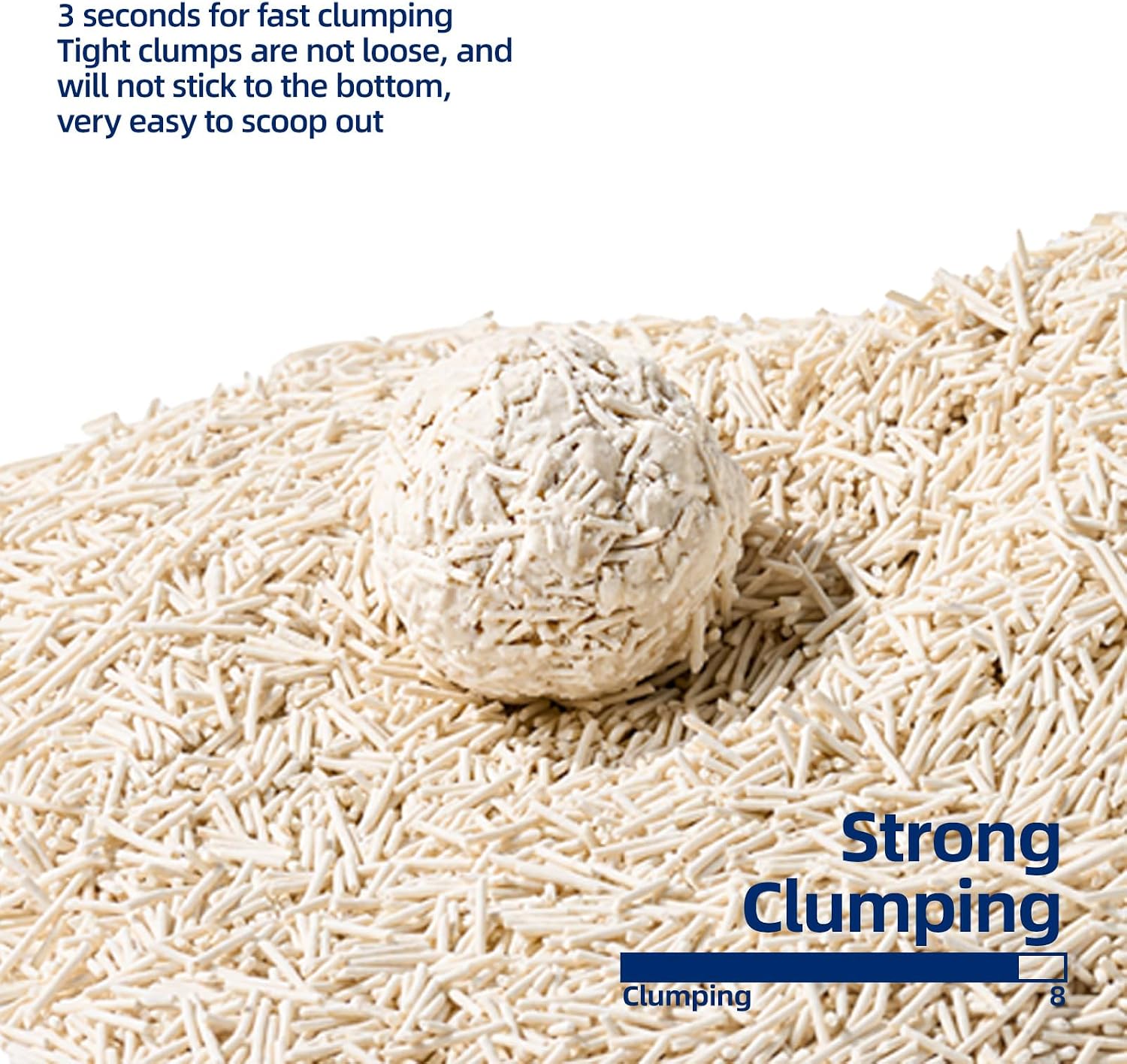 OPET Tofu Cat Litter 100% Natural Pea Fiber & Corn Starch, Ultra-Fast 3s Clumping, 99.9% Dust-Free & Low Tracking, Flushable Eco-Friendly Kitty Litter for Indoor Multi-Cat Households 17lb