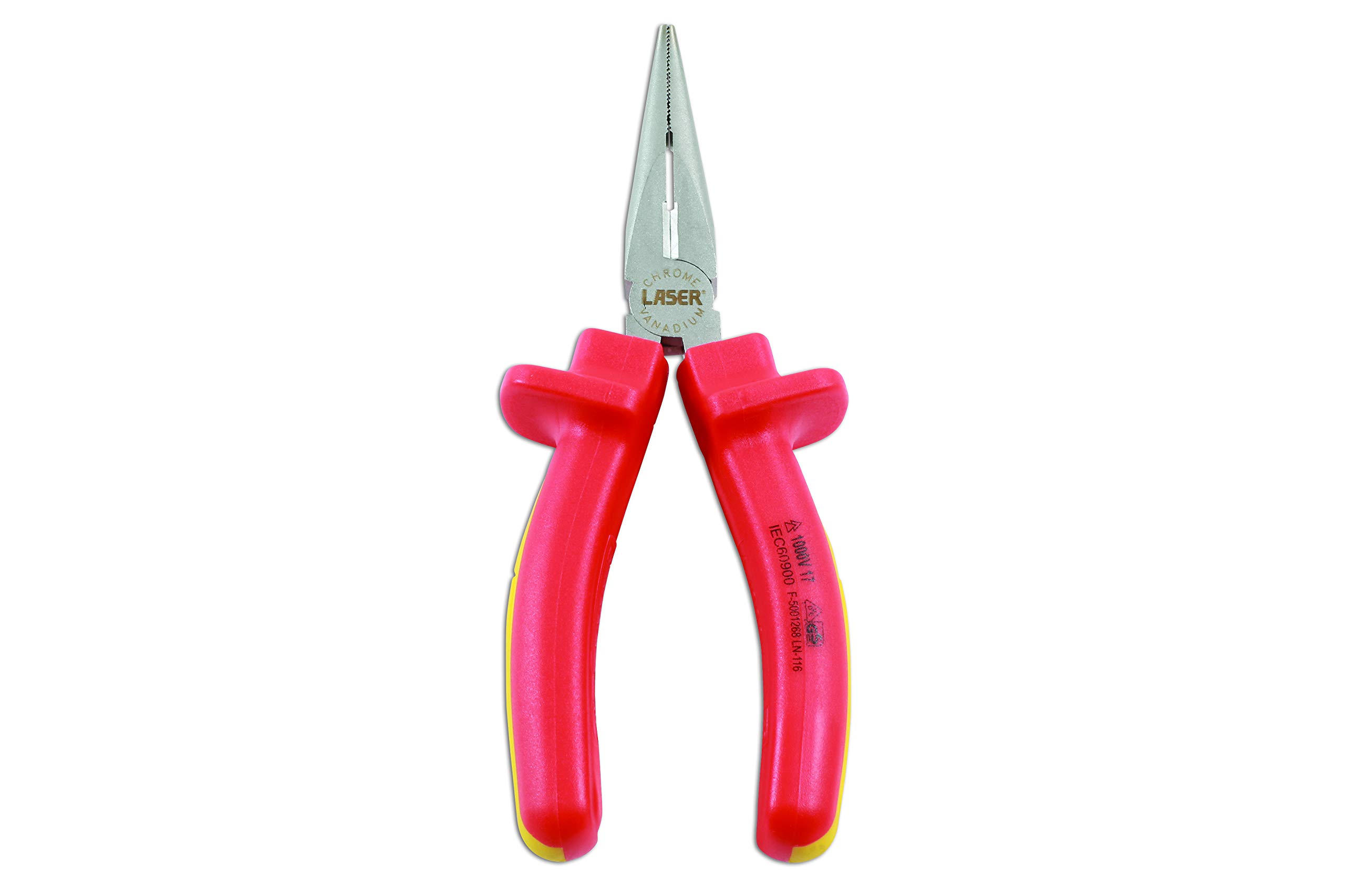 Pince à bec long isolé Laser 7468 de 150mm en acier forgé durable