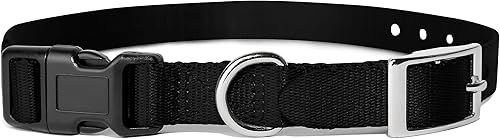 e-Collar - Correa de repuesto para collar de choque, repuesto de collar de cerca, compatible con la mayoría de las marcas (34 pulgadas, negro)