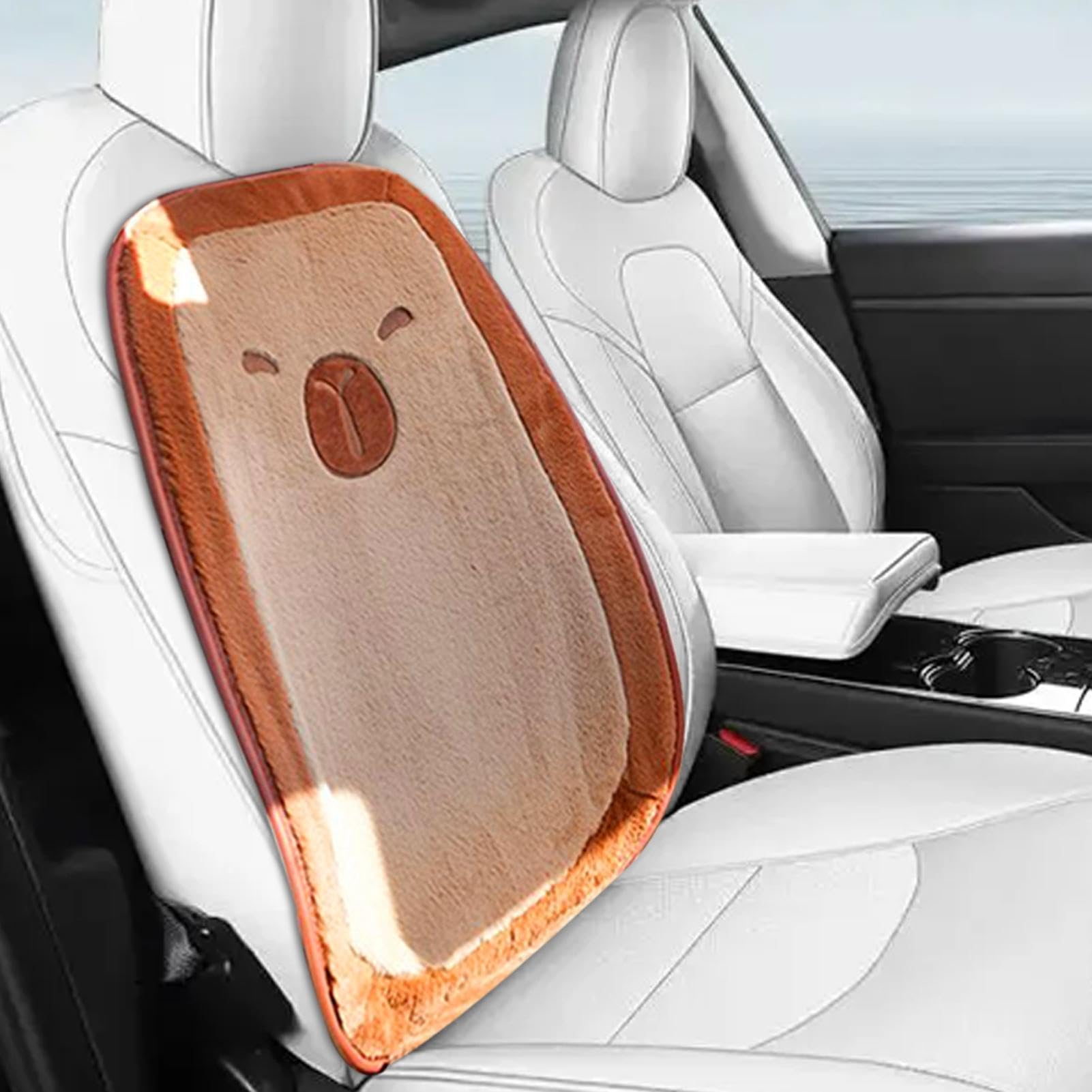 Automotiveseats - Capyybara - Protector de asiento de coche de felpa, cómodo cojín para silla | Cojín de asiento para conducir coches