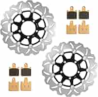 Amazon.com: SFriding Front Brake Disc Rotors and Pads Kit