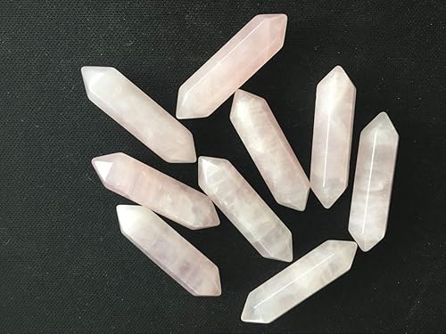 Miniatura 4 de JIC Gem Juego de 20 varitas de cuarzo de cristal curativo de 1.3 pulgadas, de doble terminación, de cristal natural hexagonal, cristales de cuarzo