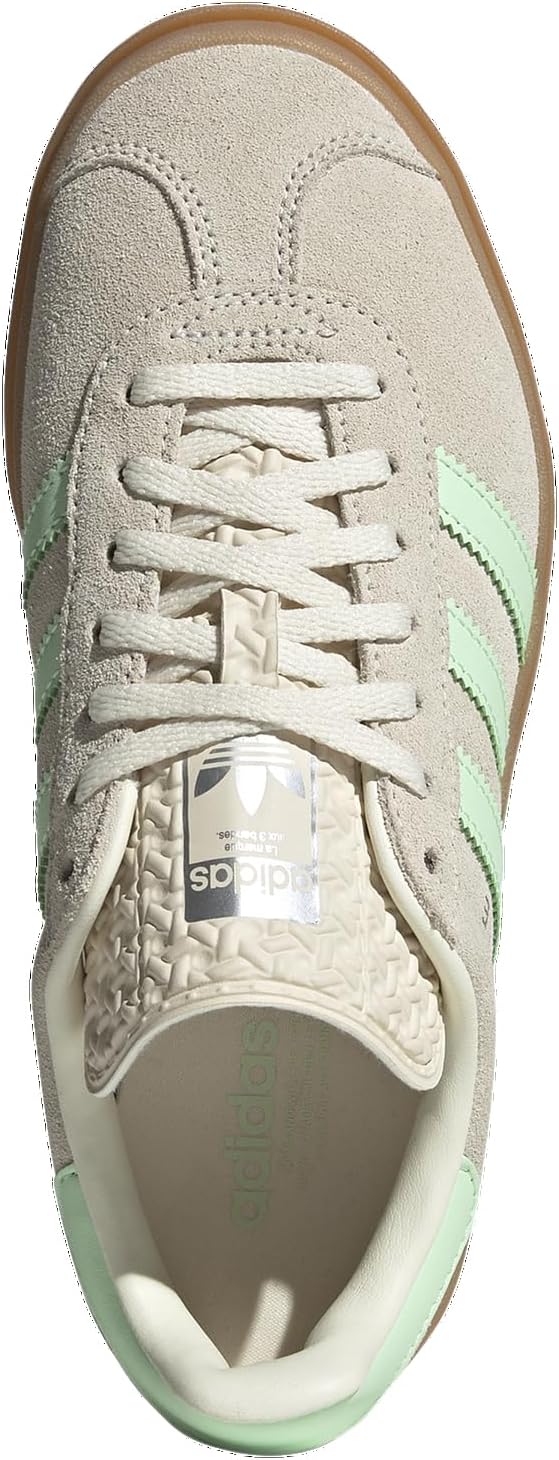 Adidas Originals Gazelle Bold - Girls' Grade School (JQ7410, Green/Tan) - Image 4