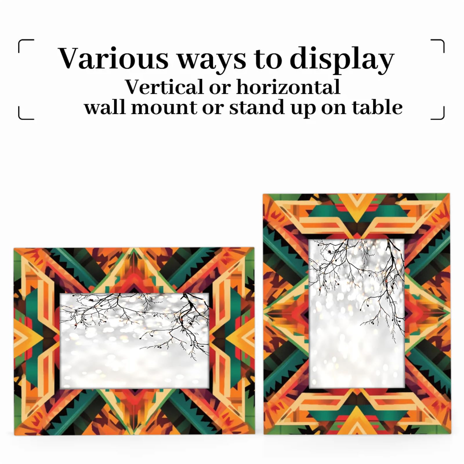 Amazon.com - Sabokido Colorful Aztec 4x6 Picture Frame Mexican
