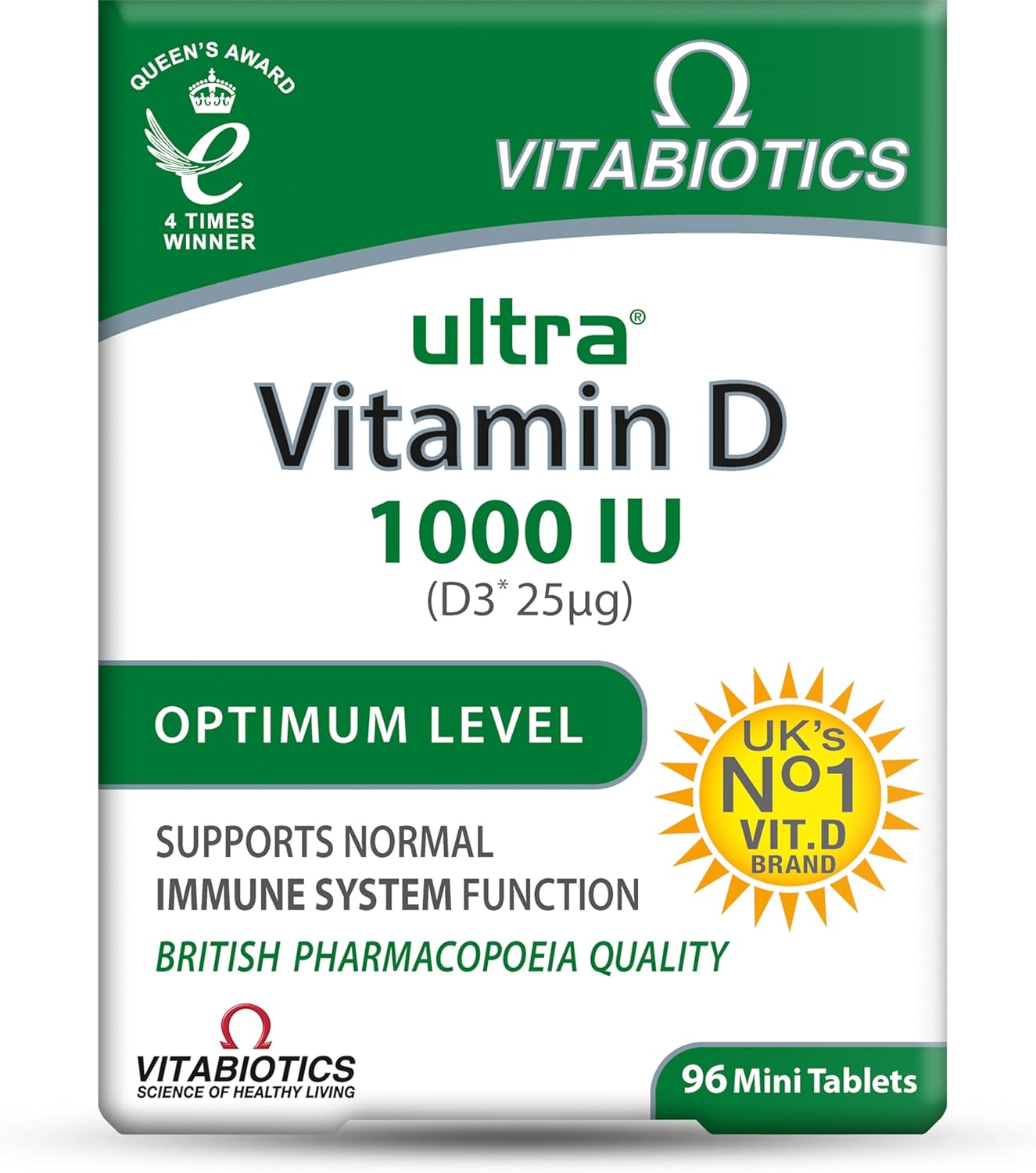 Ultra by Vitabiotics Vitamin D Tablets x 96 Ultra by Vitabiotics Vitamin D Tablets x 96