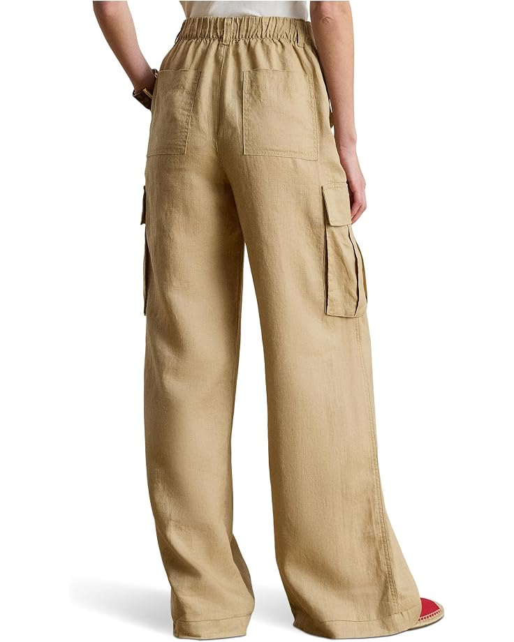 Lauren Ralph Lauren Linen Wide-Leg Cargo Pants - #5 of 7