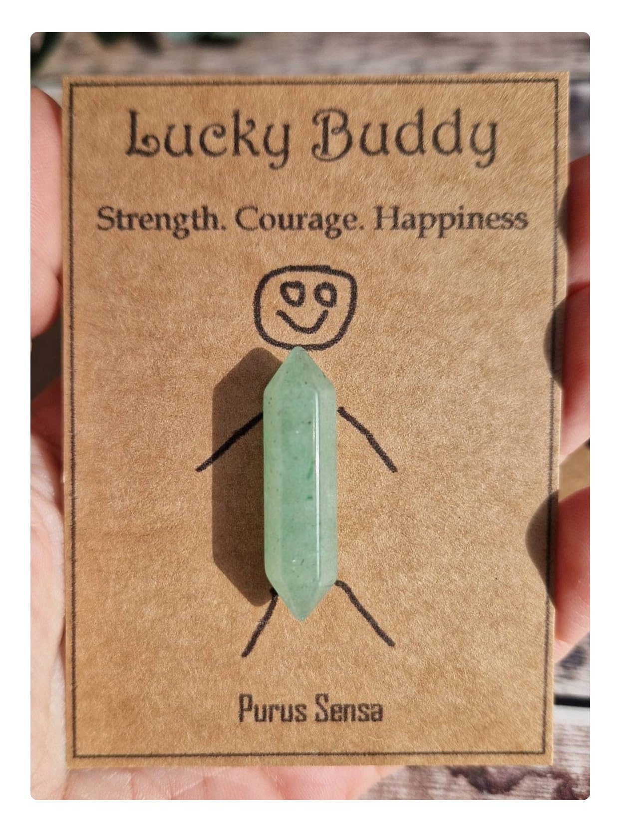 Purus SensaCute Lucky Buddy Crystal Gift Cute crystal gift. Lucky crystal. Crystal for luck/love/healing/calming. Friendship crystal. Thinking of you. Good luck crystal gift.