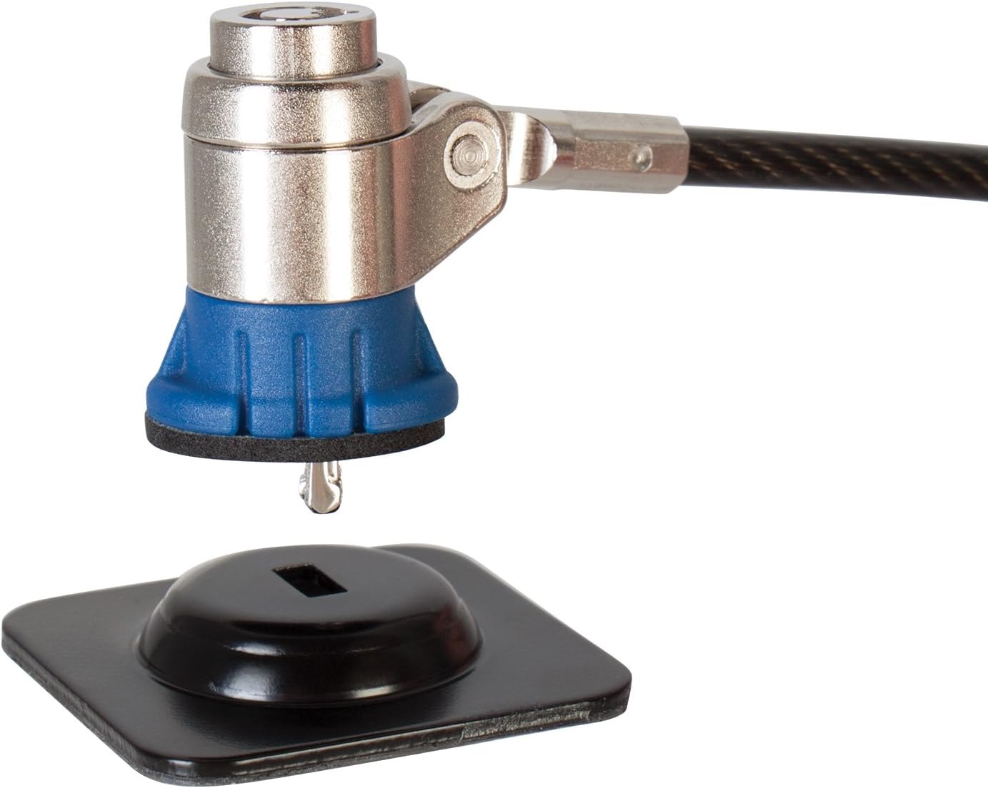 The Joy Factory Lockdown Universal Laptop and Tablet Adhesive Plate Security Key Cable Lock (MMX115KL)