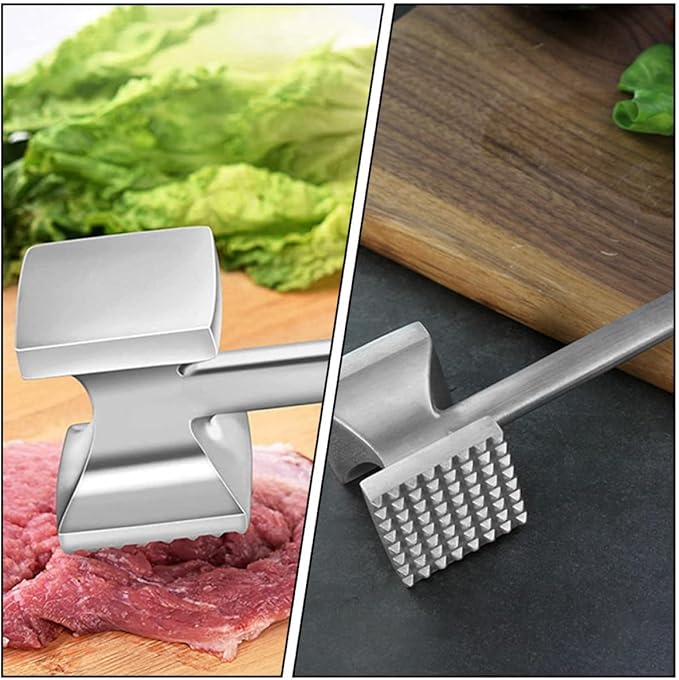 Martillo Ablandador de Carne SHINEOFI Acero Inoxidable 2 Caras miniatura 6