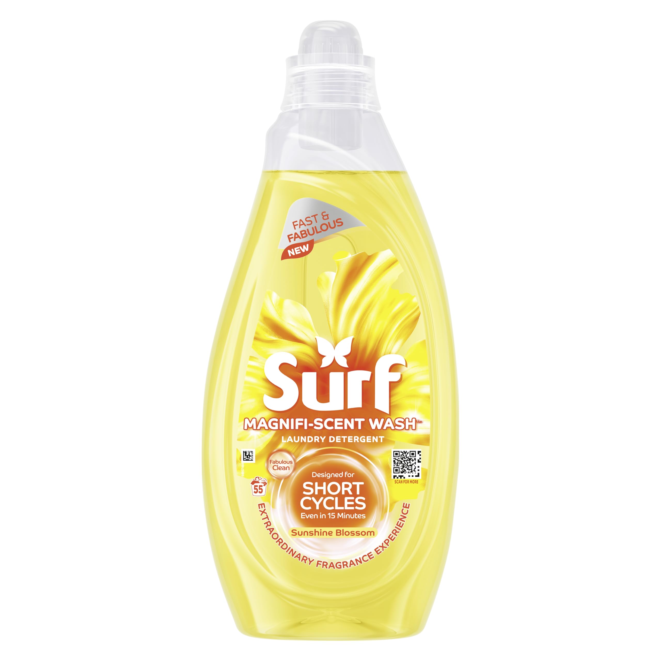 Surf Laundry Detergent Magnifi-Scent Sunshine Blossom 1.485L-55W,4Pk