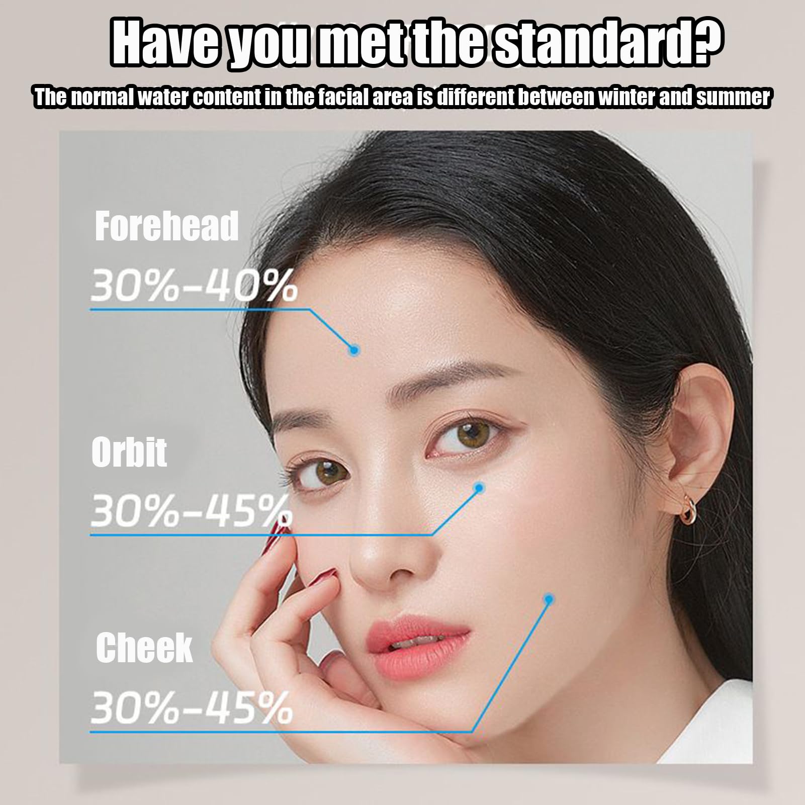 Teksome Analyseur De Peau,Appareil D'Analyse De La Peau | Appareil De Soin Visage Numérique Pour Usage À Domicile Ou En Institut De Beauté