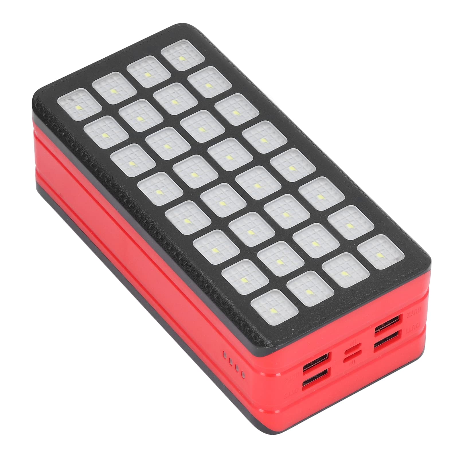 Caricabatterie Portatile For Telefono, Power Bank Solare Di Grande Capacità Da 50000 MAh Con 32 Lampadine A LED, Luce Forte E Bassa, Batteria Esterna A Ricarica Rapida For Emergenza Pesca