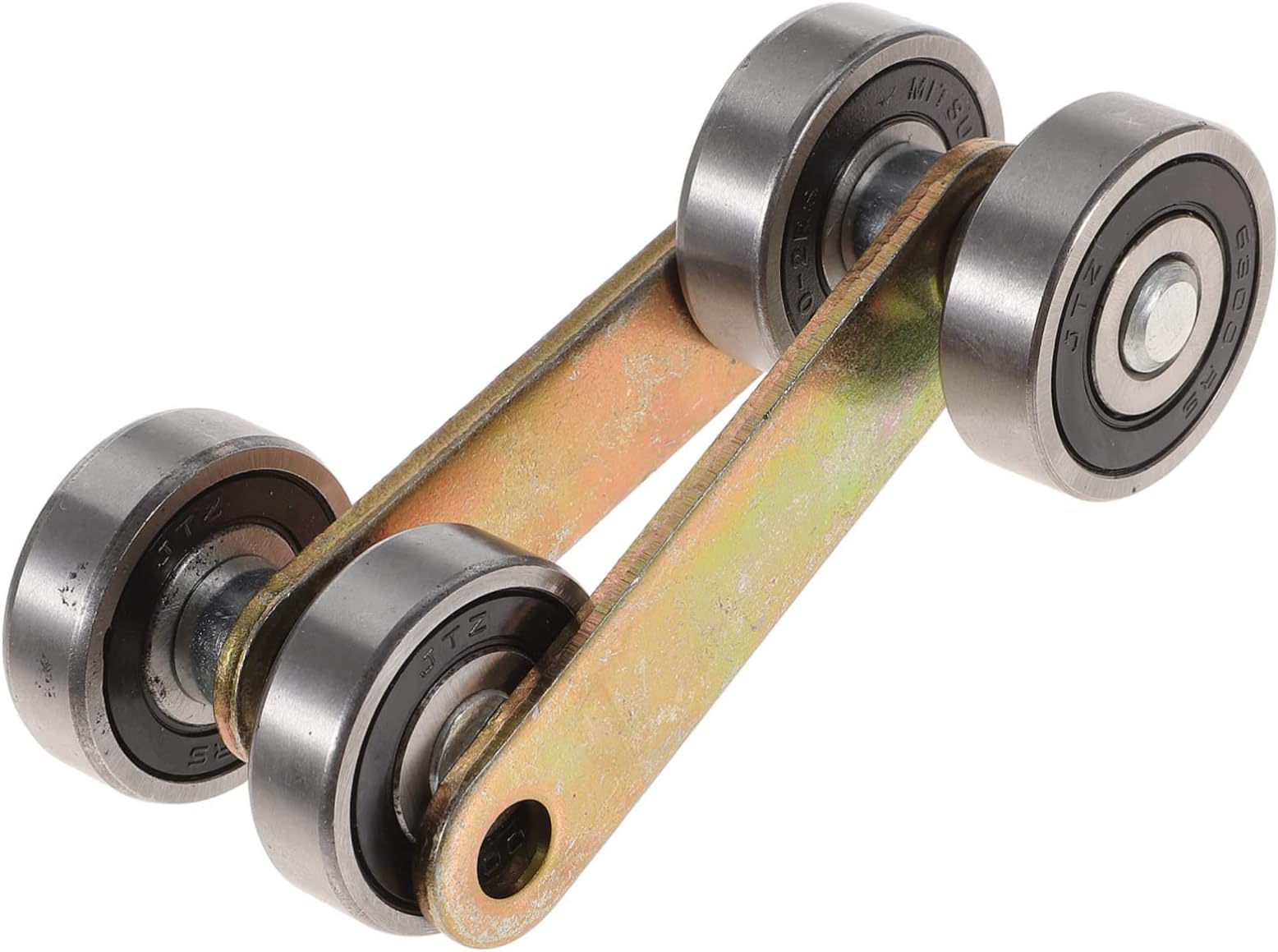 DOITOOL 2pcs 2 Trolley Trolley Assembly Roller 2 Wheel Trolley Assembly Trolley for Replacement Roller Trolley Roller Bearings Heavy Duty Pulley Heavy Duty Slide Rails Wheel Silver Window