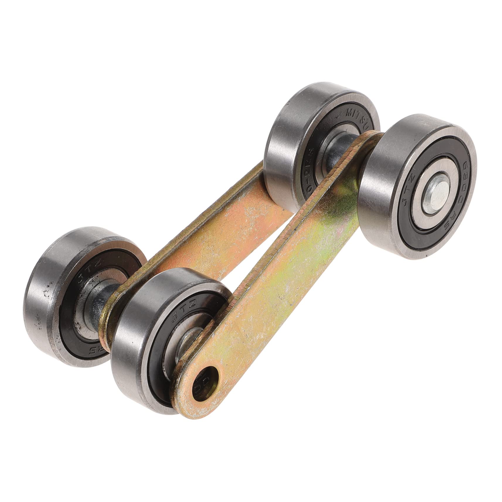 DOITOOL 2pcs 2 Trolley Trolley Assembly Roller 2 Wheel Trolley Assembly Trolley for Replacement Roller Trolley Roller Bearings Heavy Duty Pulley Heavy Duty Slide Rails Wheel Silver Window