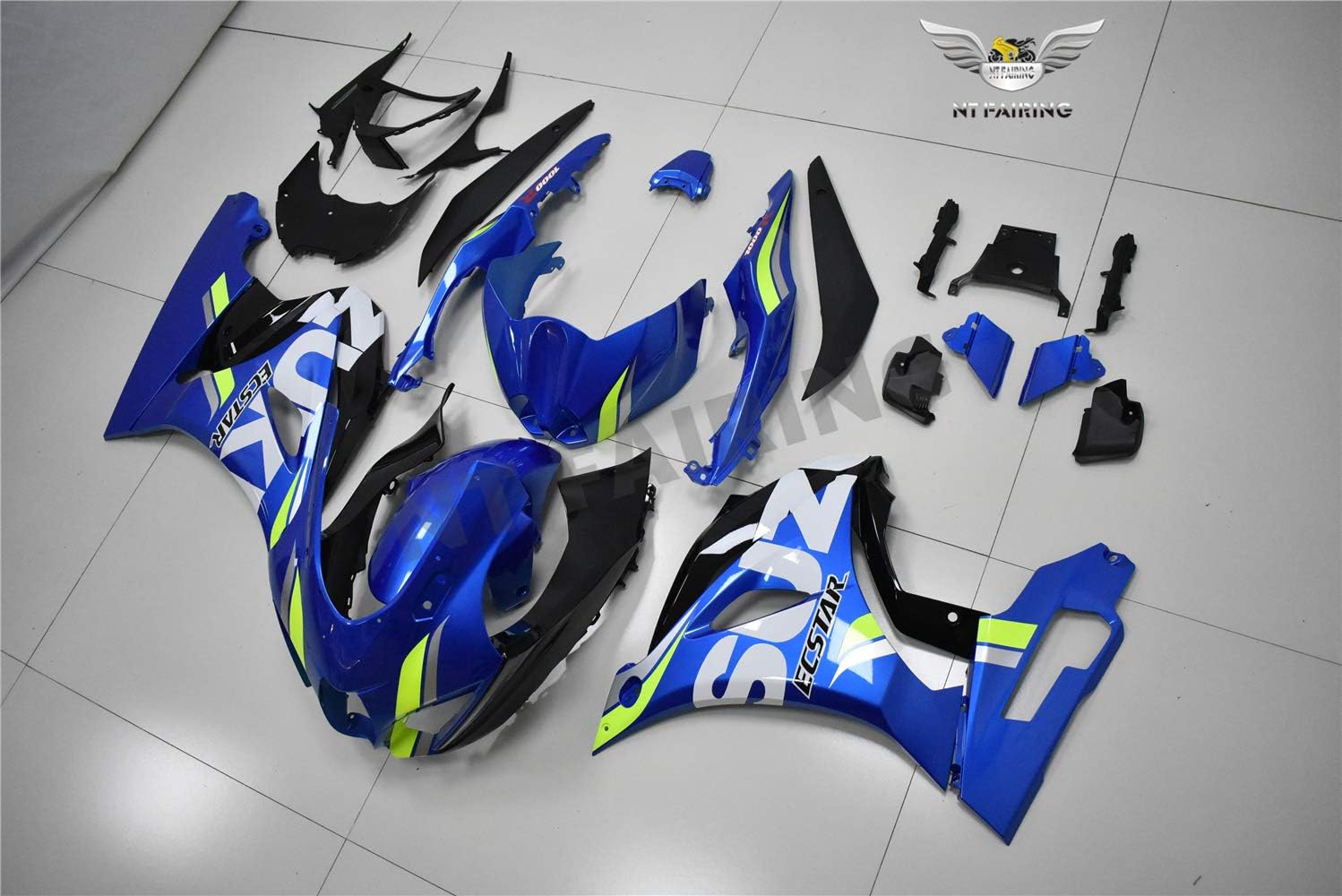 Blue Black Fairing Fit for Suzuki 2017-2021 GSXR 1000 Injection ABS Bodywork New Aftermarket Bodyframe Kit Set 2018 2019 2020 GSX-R1000 YTL08