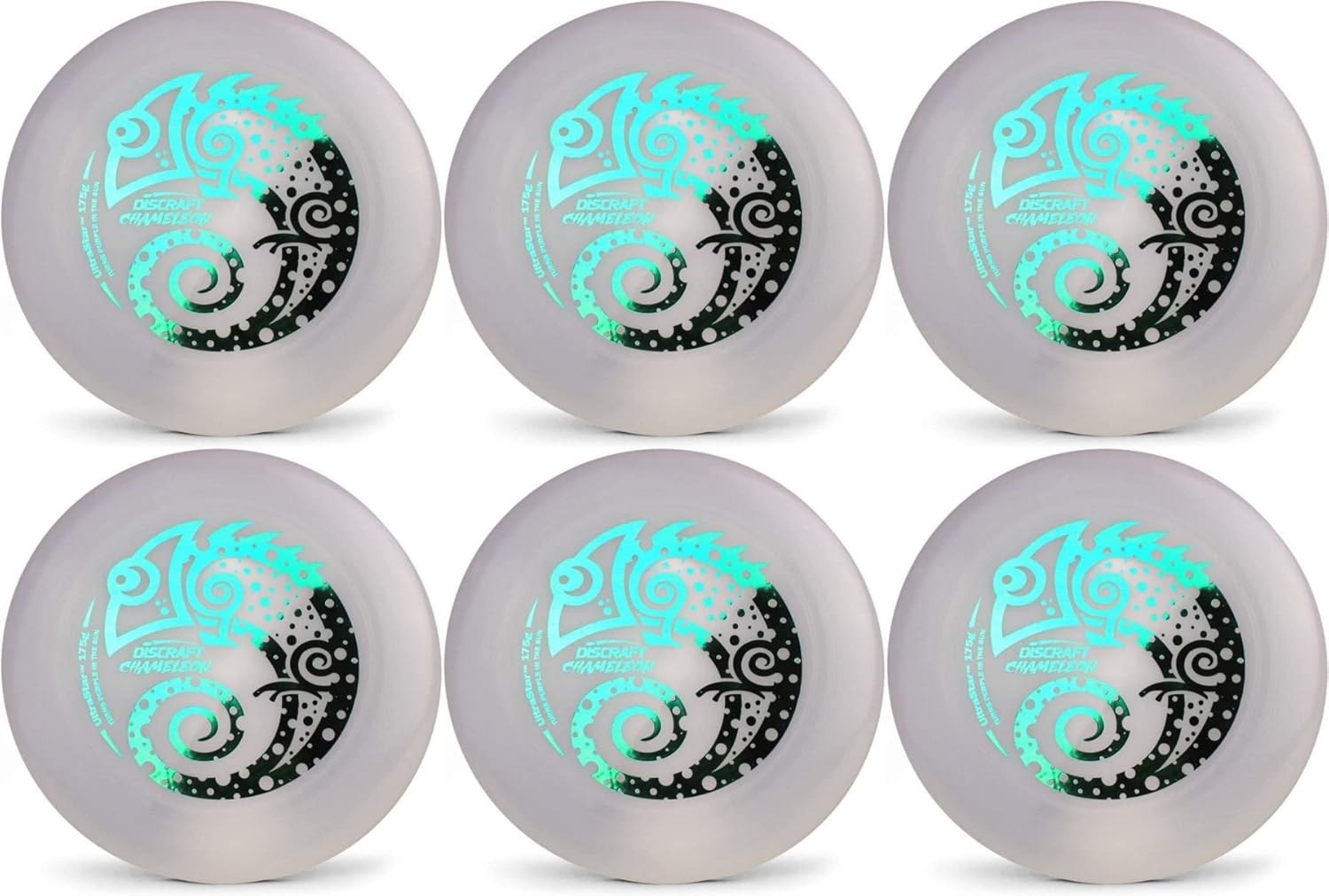 Discraft Ultra-Star 175g Ultimate Frisbee Sport Disc (6 Pack) Ultraviolet
