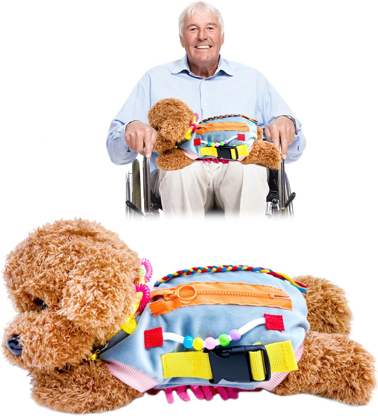 Realistic Cat Dementia Products for Elderly, Fidget Blanket