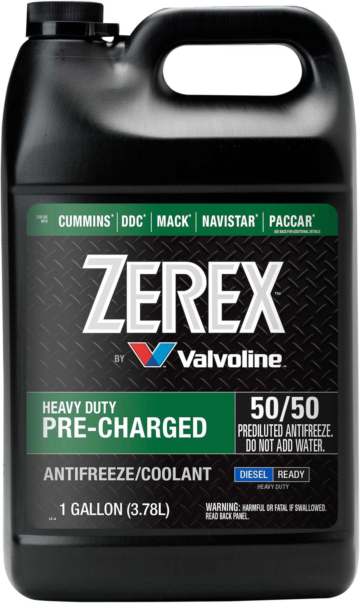 Zerex Pre-Charged Heavy Duty (HD) 50/50 Prediluted Ready-to-Use Antifreeze/Coolant 1 GA