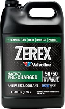 Zerex Pre-Charged Heavy Duty HD 50/50 Prediluted Ready-to-Use Antifreeze/Coolant 1 GA