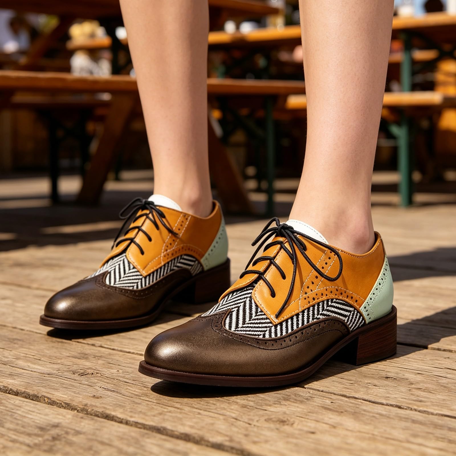 Generisch Elegantes botines planos con cordones para un estilo británico atemporal con comodidad y suela