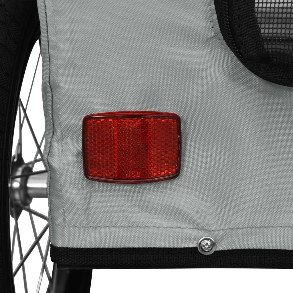 robusto marco de acero y está hecho de tela Oxford bicycletrailer-9394-dyq-231229-cuatro