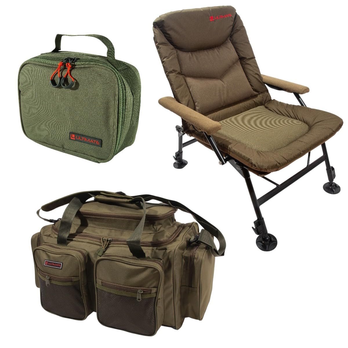 Set Di Sdraio E Borse Ultimate Carp - Kit Carpfishing