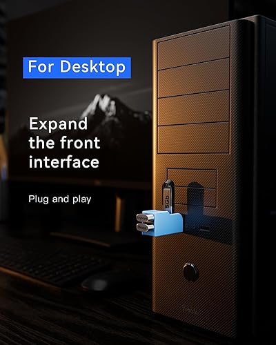 Miniatura 4 de Adaptador USB 3.0 de 3 Puertos, Hub USB con 1 Puerto USB 3.0 y 2 Puertos USB 2.0, Divisor de Puerto USB Portátil para Teclado, Disco Duro Móvil,