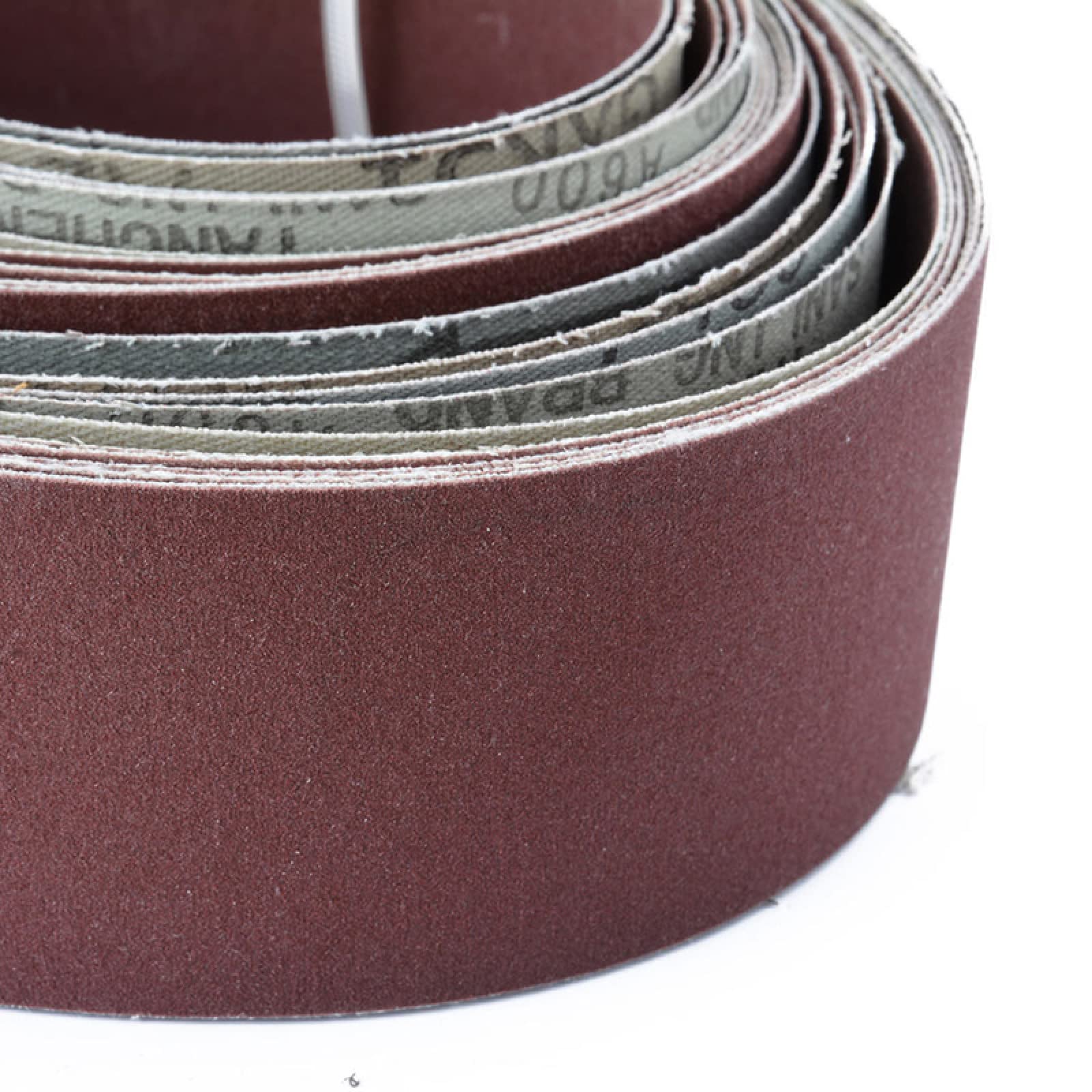 6 Pezzi 2 X 72 Nastro Abrasivo A Grana Fine Carta Vetrata Levigatrice Fascia Abrasiva 180, 240, 320, 400, 600, 800 Carta Vetrata A Grana