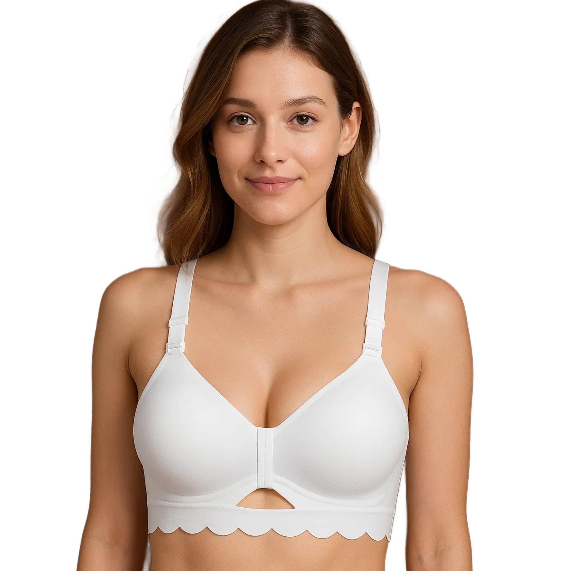 Women Nylon Padded Open Front Soft Stretchable Maternity Bra for Pregnant Women All-Season | Comfortable Nursing Perfect for Daily Breastfeeding-image-17