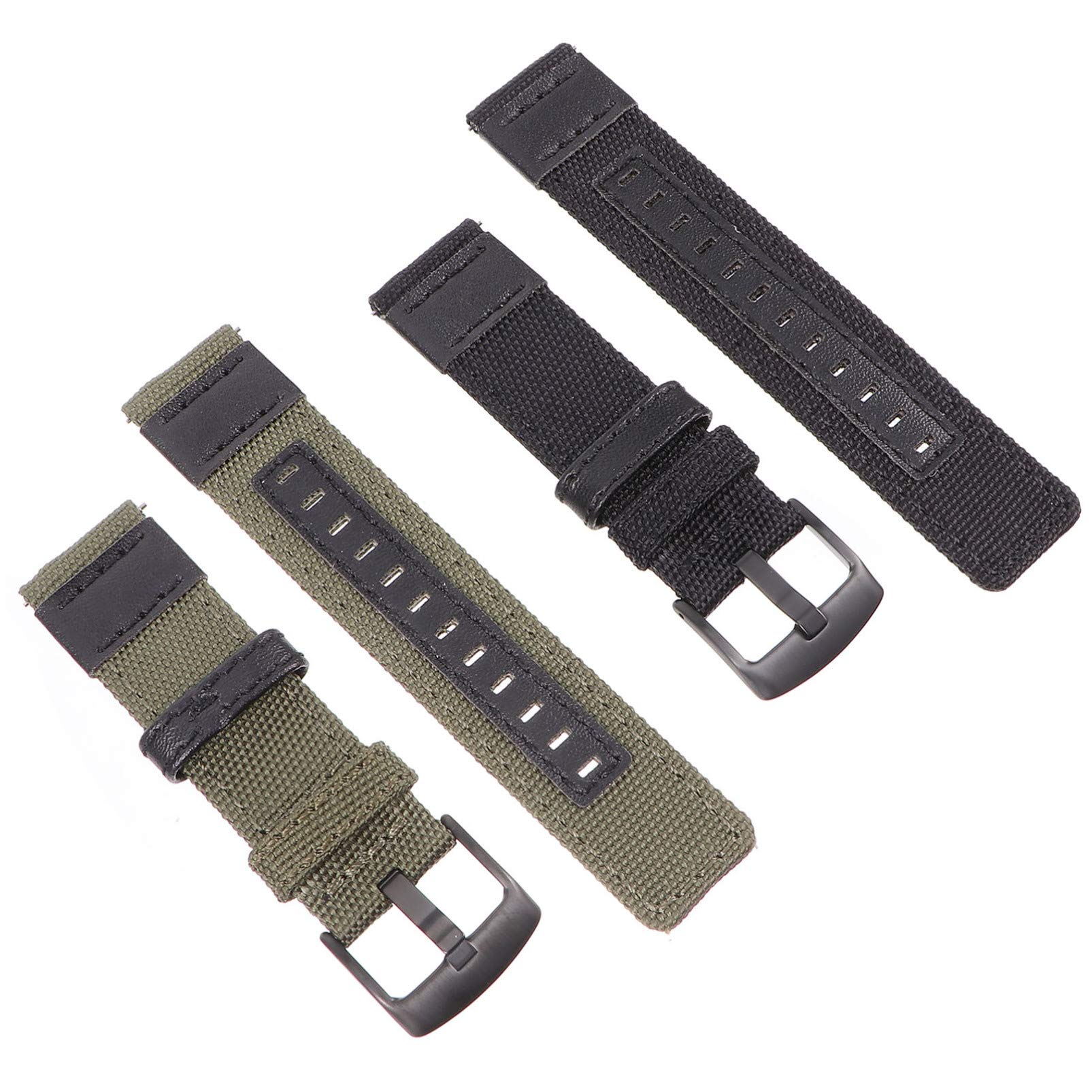 Gatuida 4pièces Bracelets Nylon Canvas Pour Montre Étanche Et Confortable Et Compatible Avec Montres Connectées
