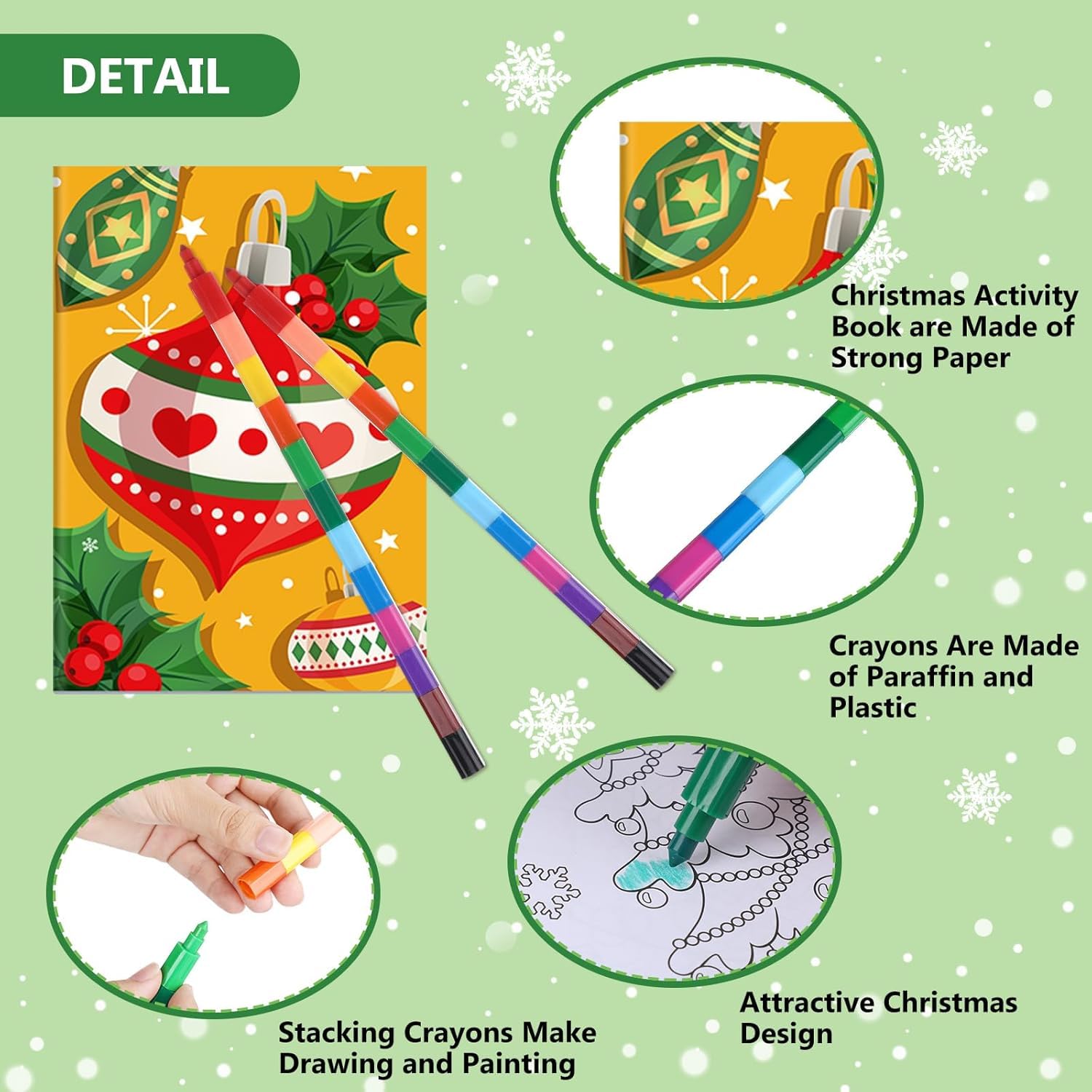 Detalles Cumpleaños Niños 2 Años Mini Libro Para Colorear Navidad 12 Ceras Apilables - Regalo Para Niños, Material Escolar, Actividades Ceras Apilables Niños Detalles Cumpleaños Niños 2 Años Mini Libro Para Colorear Navidad 12 Ceras Apilables - Regalo Para Niños, Material Escolar, Actividades Ceras Apilables Niños