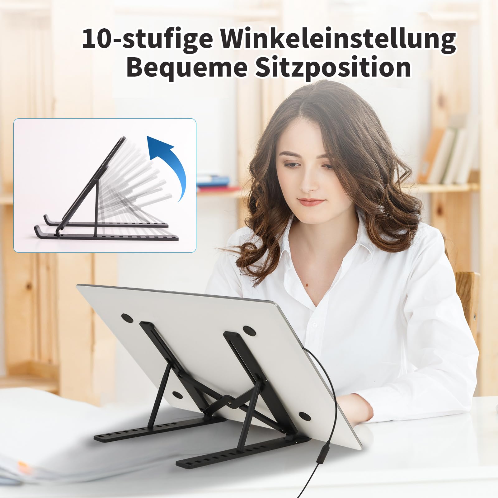 Leuchttisch A3 - Diamond Painting Leuchttisch mit Ständer, stufenlos dimmbare 3 Stufen Helligkeit Leuchtplatte Ultra-Thin LED Light Pad für Diamond Painting Tracing Sketching
