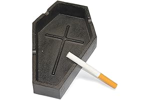 Spooky Gothic Halloween Ashtray: Coffin-Shaped for Eerie Ambiance