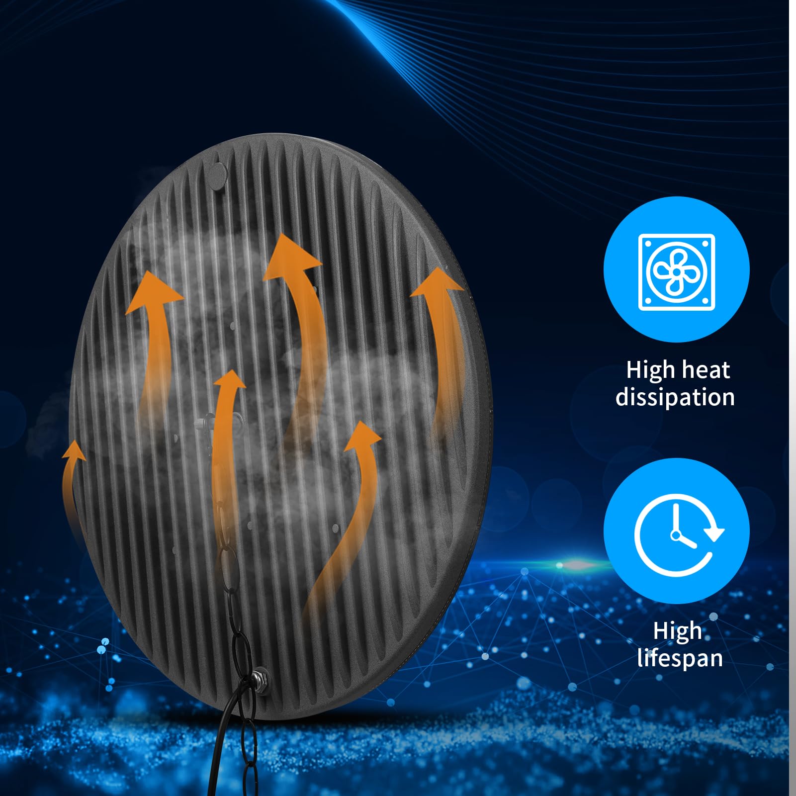 Viugreum 1000W LED Hallenstrahler, 100000LM, Superhelle LED Werkstatt Deckenleuchte, 6500K Kaltweiß UFO Werkstattlampe, IP65 Wasserdichte High Bay Light für Turnhalle Fabriken, Garage, Lagerhaus