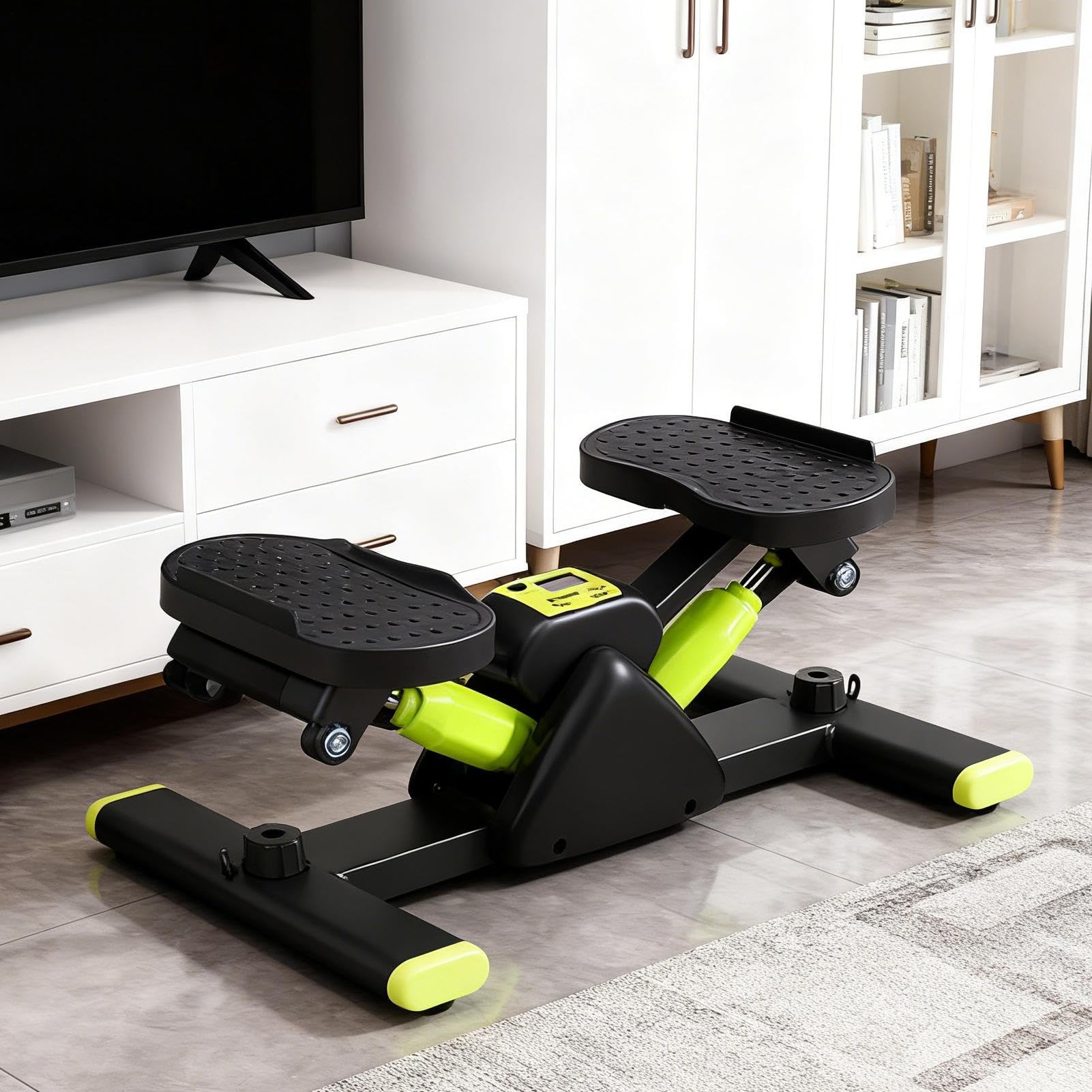 Stepper przyrząd fitness – boczne urządzenie treningowe z synchronizacją ruchu, stepper treningowy do domu, do spalania tłuszczu, równowagi stawów, treningu mięśni, kolan, nóg, brzucha, talii, ud
