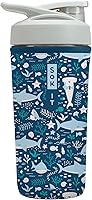 Vista 18 de Funda aislante de neopreno para botella mezcladora de proteínas Sok It BotlSok (Jardín inglés de picnic, se ajusta a botella mezcladora de 28 oz)