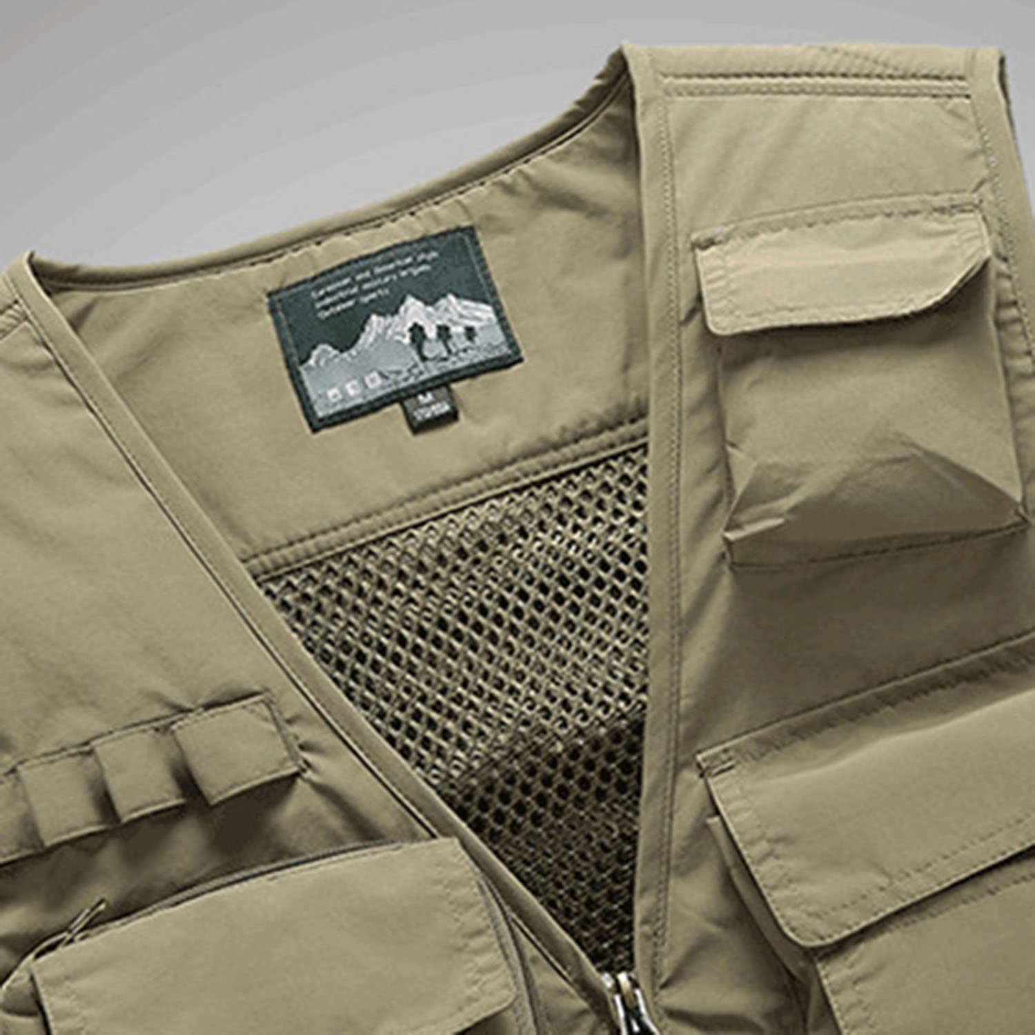 Chaleco Multibolsillo para Hombre Chaleco Transpirable De Verano para Exteriores Chaqueta Sin Mangas para Fotografía Pesca Viajes Senderismo