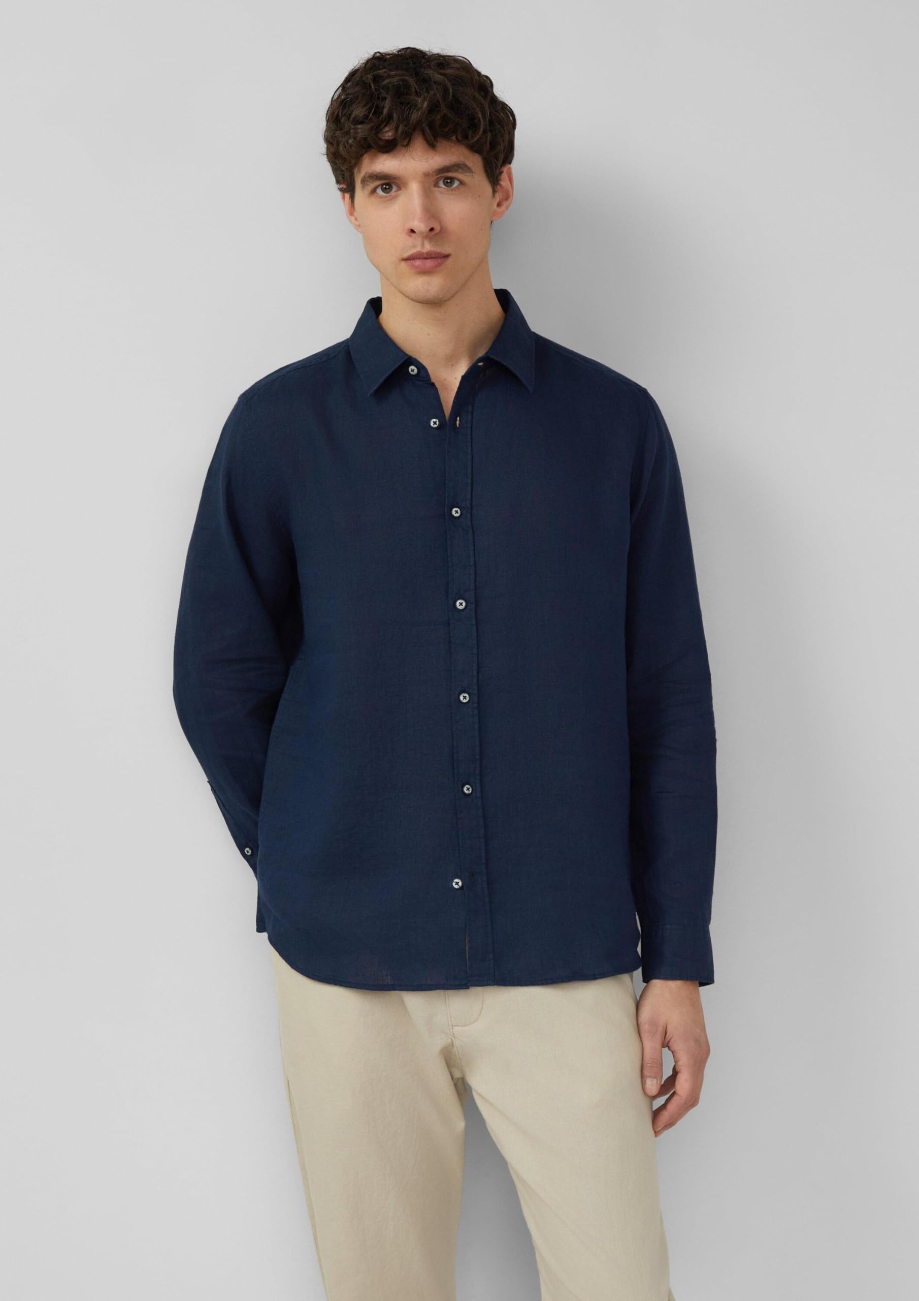 s.Oliver Herren 2176491 Hemd Langarm, Regular Fit (1er Pack)