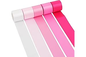 Mayreel 1.5" Pink Ribbon for Gift Wrapping and Decorations