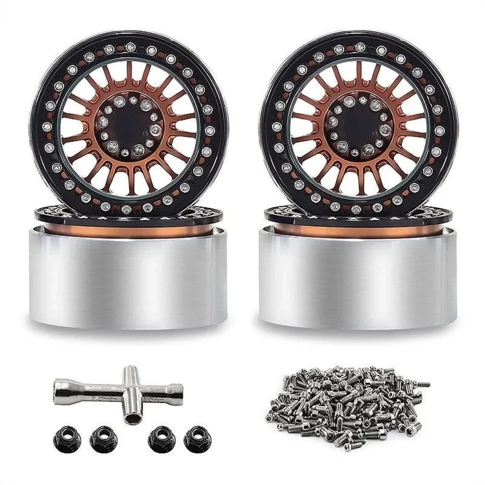 4 Stücke Aluminium Radnabe 2, Zoll Für Cross H8H 1/10 RC Upgrade Teile kit