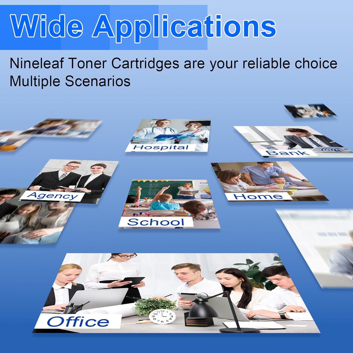 NineLeaf 2 Pack 58X [with Chip] Compatible Black Toner Cartridge Replacement for HP 58X CF258X 58A CF258A to use for Laser Jet MFP M428fdw M428dw M428fdn Pro M404n M404dn M404dw M428 M406 Printer