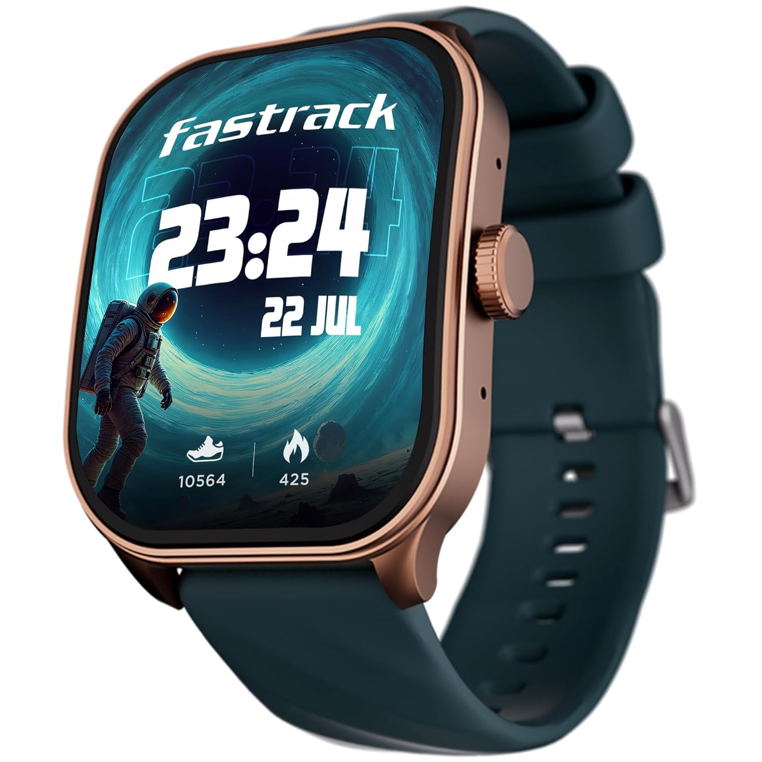 Fastrack Limitless FS2 Pro Smartwatch|1.96″ Super AMOLED Arched Display with Functional Crown and Resolution of 410X502|Singlesync BT Calling|Nitrofast Charging|110+ Sports Modes|200+ Watchfaces,Teal Fastrack Limitless FS2 Pro Smartwatch|1.96″ Super AMOLED Arched Display with Functional Crown and Resolution of 410X502|Singlesync BT Calling|Nitrofast Charging|110+ Sports Modes|200+ Watchfaces,Teal