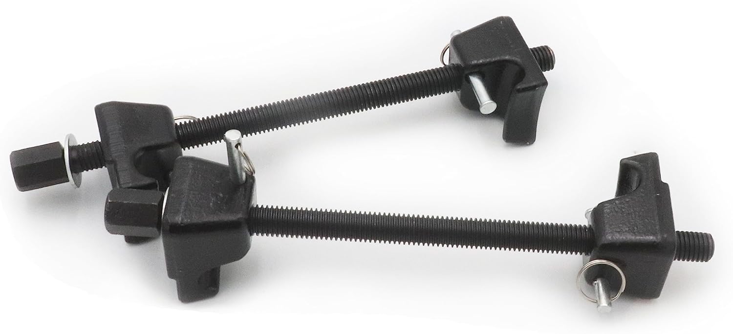 LBY 2 Pack Heavy-Duty Macpherson Strut Spring Compressor Tool, (315mm/12.4'') Coil Spring Compressor Tool (with Square Drive), Chrome Vanadium Steel (Black)