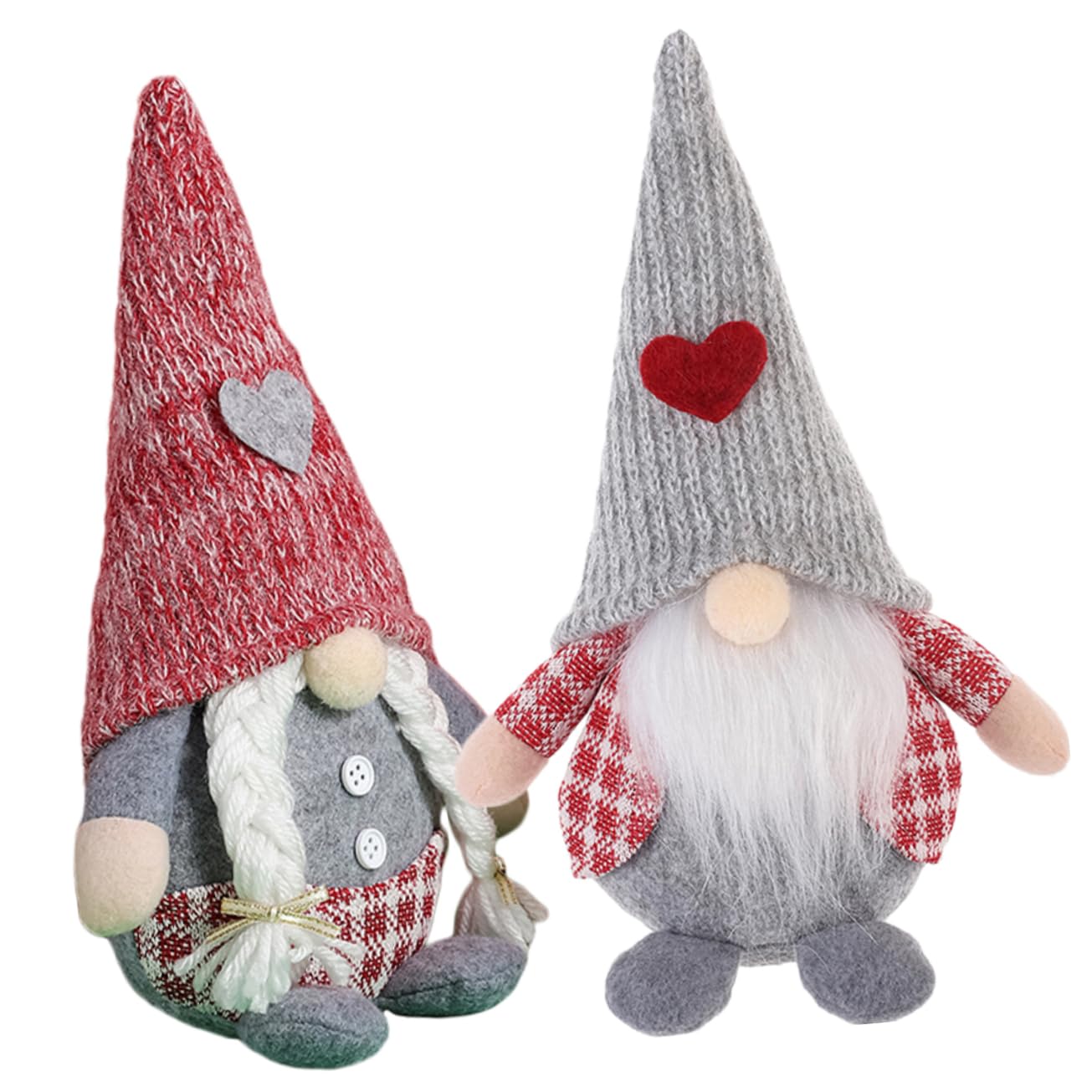 IMIKEYA 2 Piezas Adorno De Muñeca Sin Rostro Decoración De Escritorio Muñeco De Peluche Enano Muñeco De De Peluche Adorno De del Día De San Valentín Decoración Hogareña Felpa