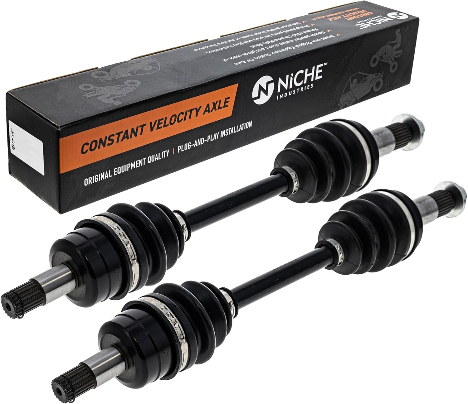 NICHE Front Rear CV Axle Kit for Yamaha 2016-2021 Kodiak 700 YFM700K 28P-2518E-01-00 B16-2530V-00-00 28P-2510J-01-00