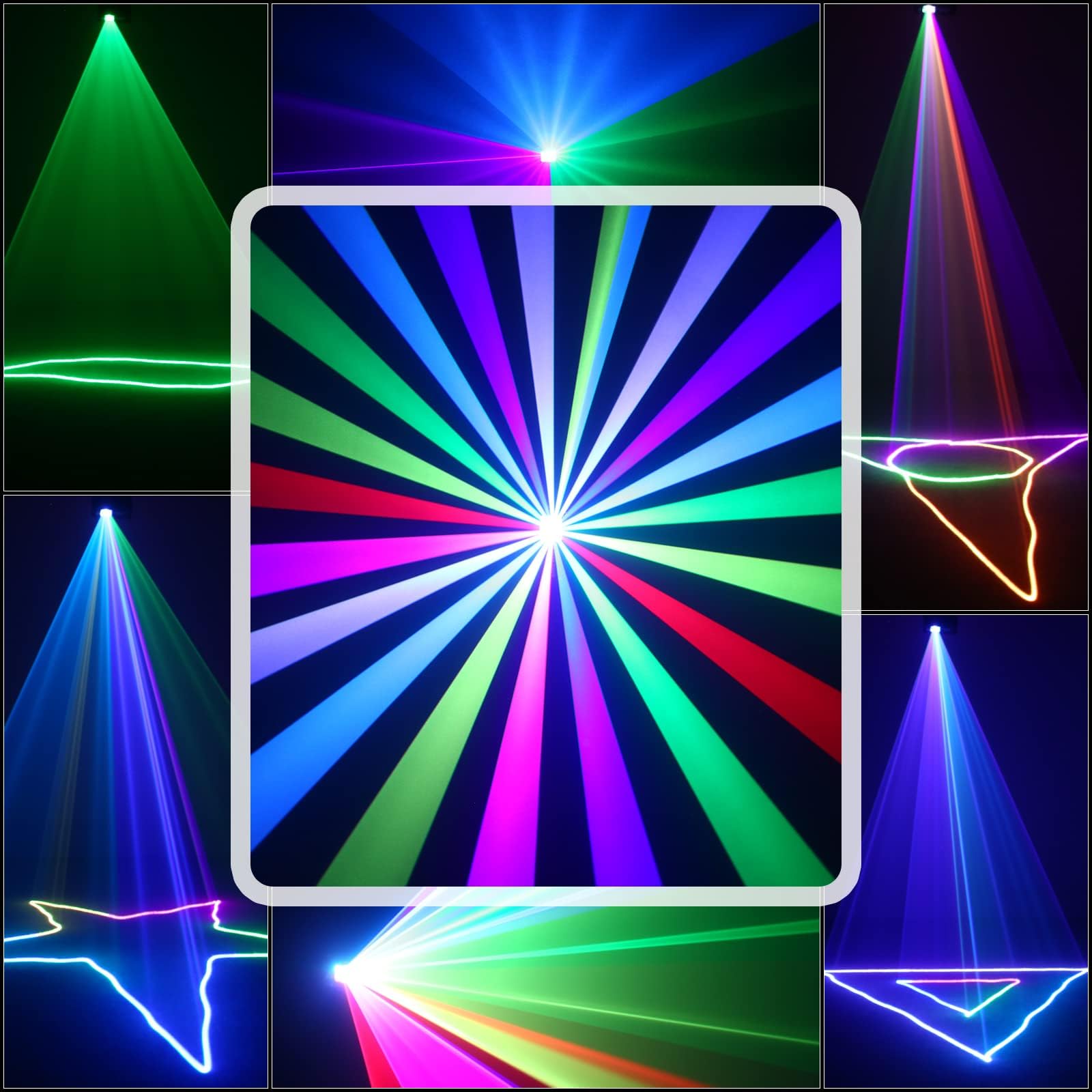 Lumière de Fête, Lumière disco DJ Activée DMX 512 lumières stroboscopiques, RGBW Lumière de Scène Activées par la Musique et Contrôlées par DMX pour les DJ de Mariage et de Club