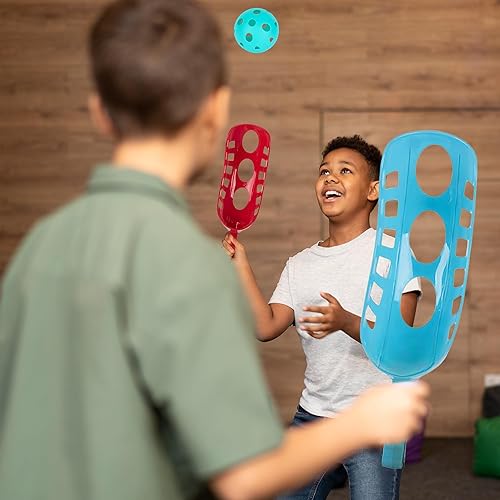 Miniatura 12 de ArtCreativity Juego de cuchara y lanzamiento para niños, incluye 2 cucharadas y 2 pelotas, divertidos juguetes al aire libre para playa, patio