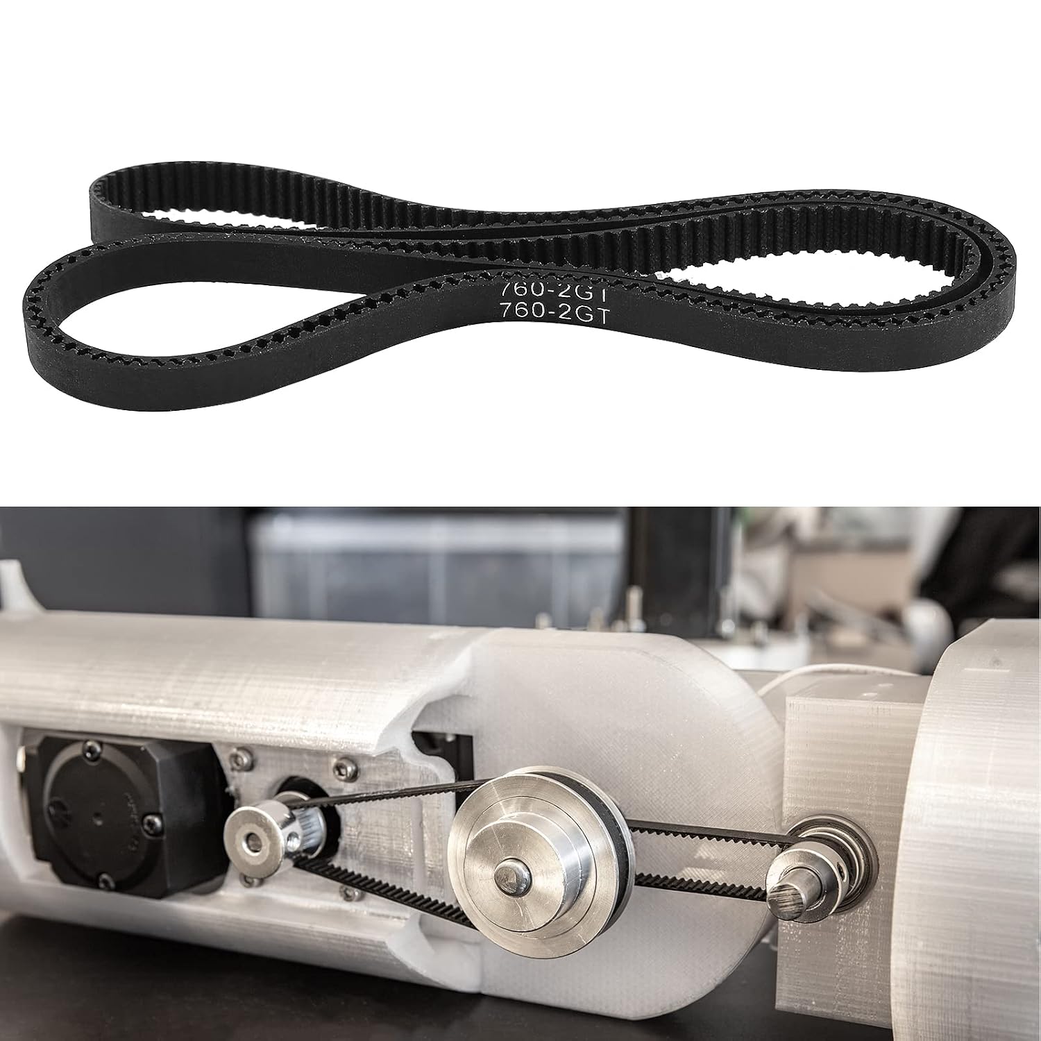 GT2 Timing Belt 760mm, 6mm Width, 380 Teeth, Neoprene