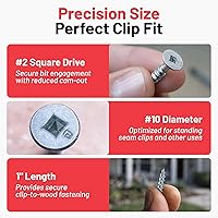 Vista 4 de #10 Tornillo de metal a madera con cabeza de panqueque chapado en zinc (paquete de 250) (1 pulgada)