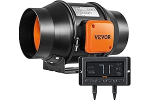 VEVOR Grow Equipment: Inline Duct Fan for Efficient Temperature Humidity Control